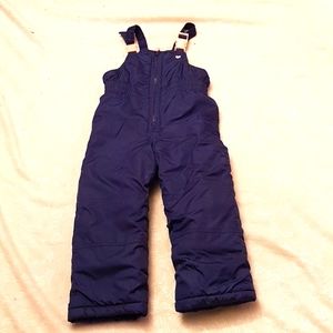 Carter navy blue snow bibs